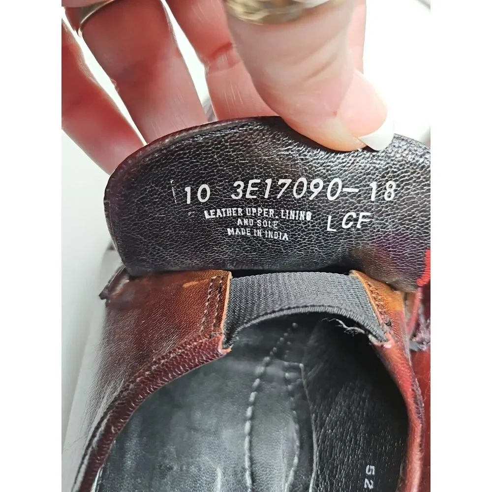 Florsheim IMPERIAL LEATHER BURGUNDY Kilt‎ Tassel Slip On Loafer Shoes 10 Classic